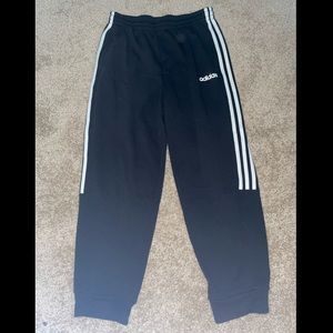 Adidas mens black joggers size medium